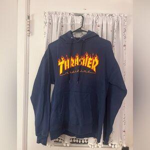 Navy Blue Thrasher Hoodie